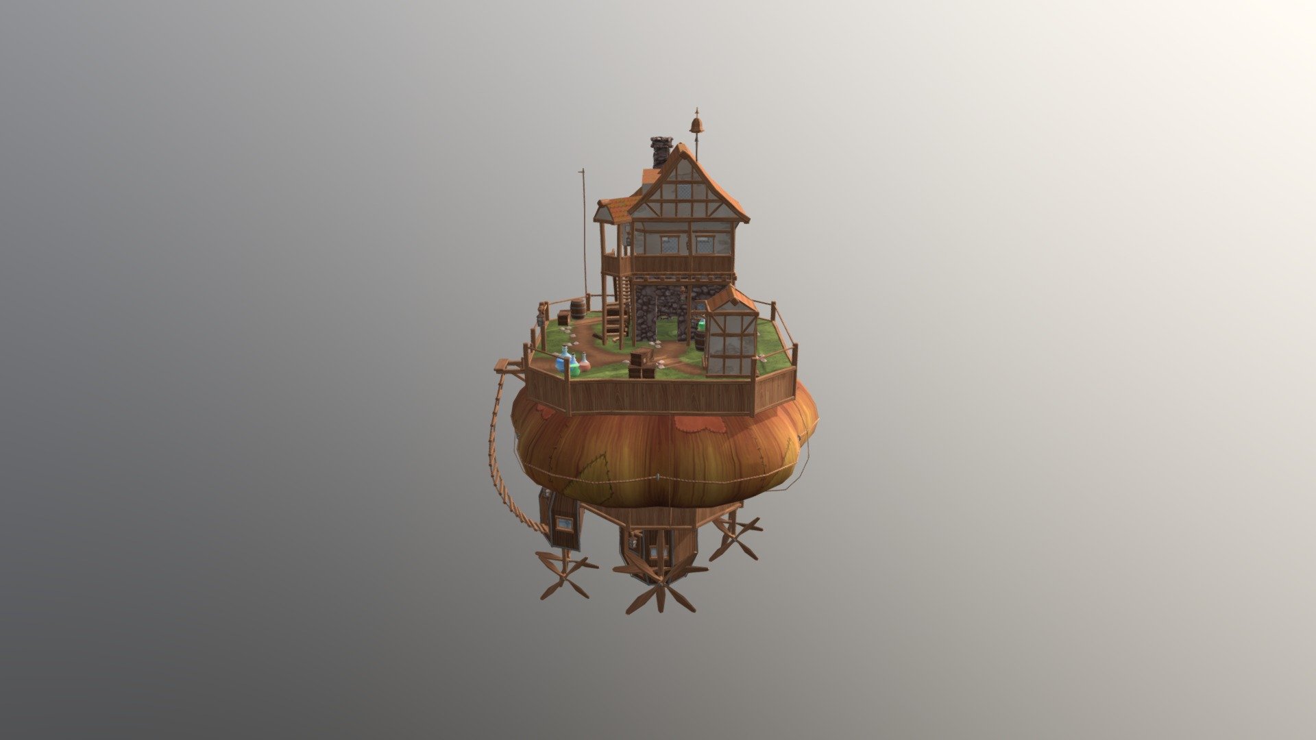Floating Island Expanse V4 — Sketchfab embed 3D viewer