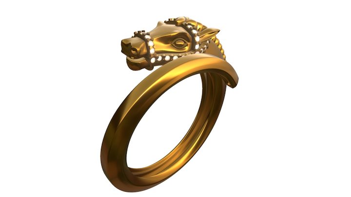 Ring Horse 3D Model
