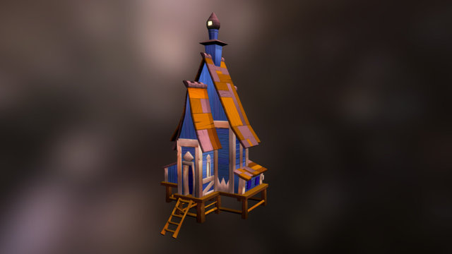 Wooden House 3D Model