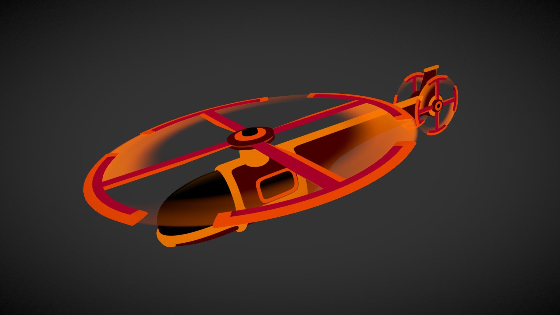 Neon Helicopter - Animated