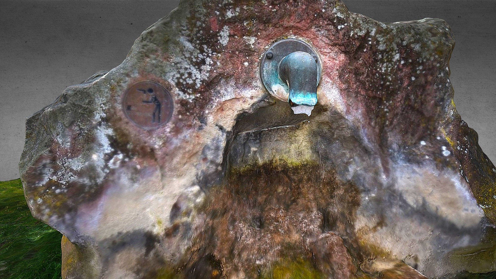 German Boulder Park Fountain