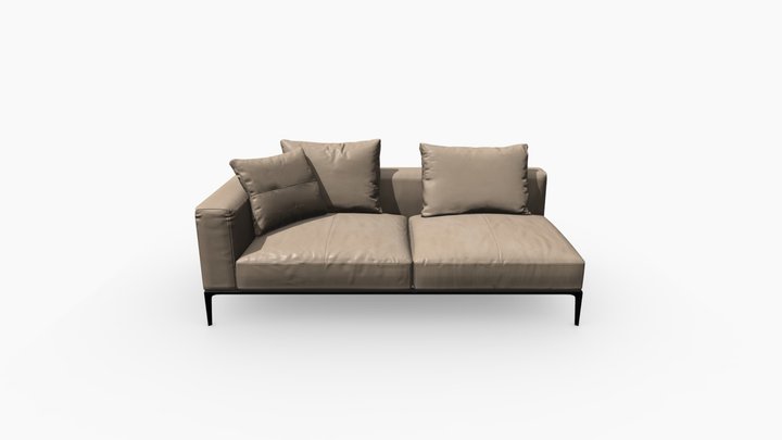 real_time Sofa 3D Model