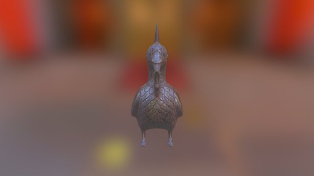 Hamsa Mythical Goose 3D Model