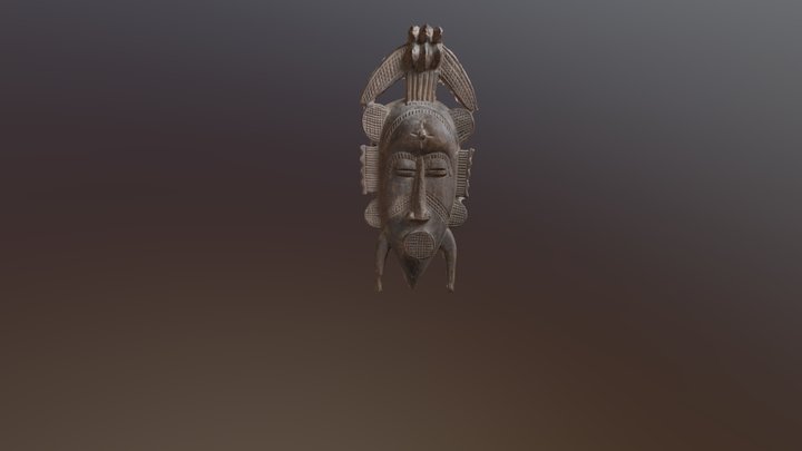 African Mask (Ivory Coast) 3D Model
