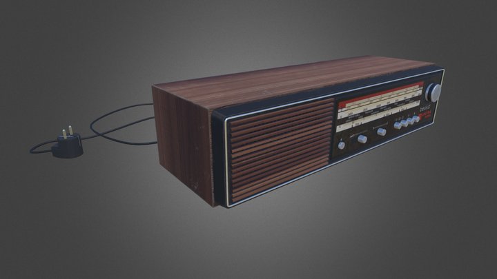 Old radio 3D Model