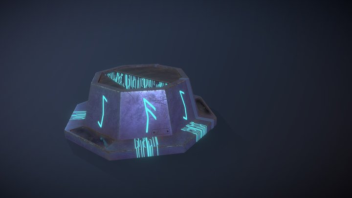 Geyser Sci-fi nordique 3D Model