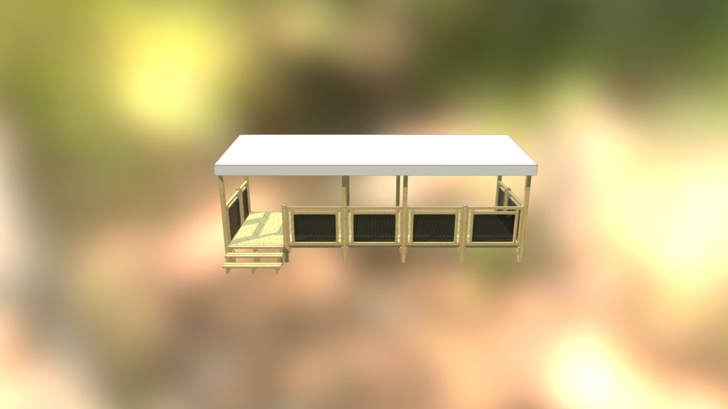 Terrasse couverte 7,50x2,60m