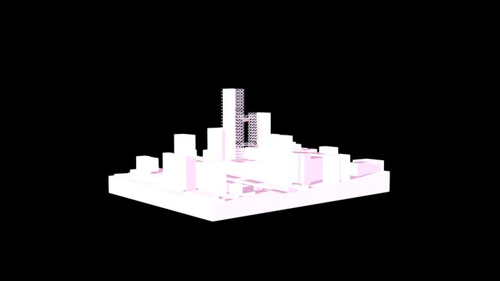 Multifunctional Building 3D Model