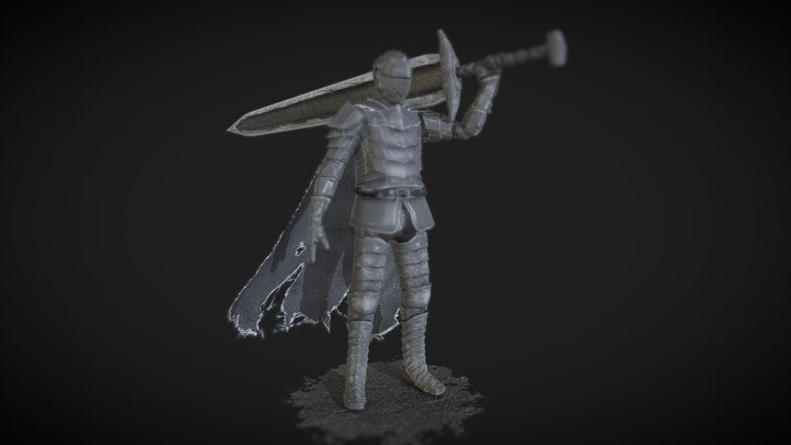 Black Swordsman 3D Model