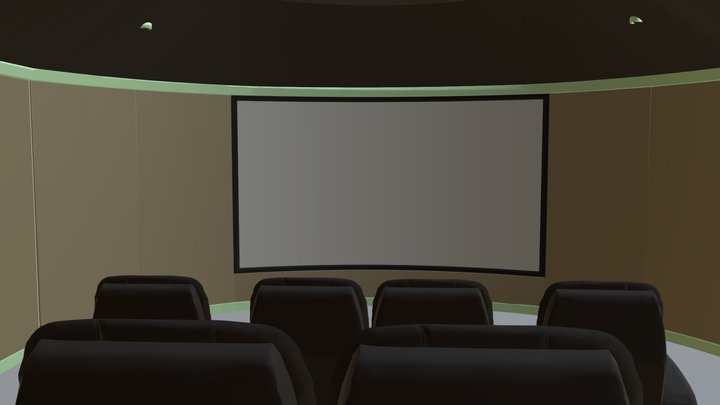 Cinema room 3D Model