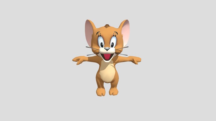 Jerry (from Tom and Jerry) (rigged) 3D Model