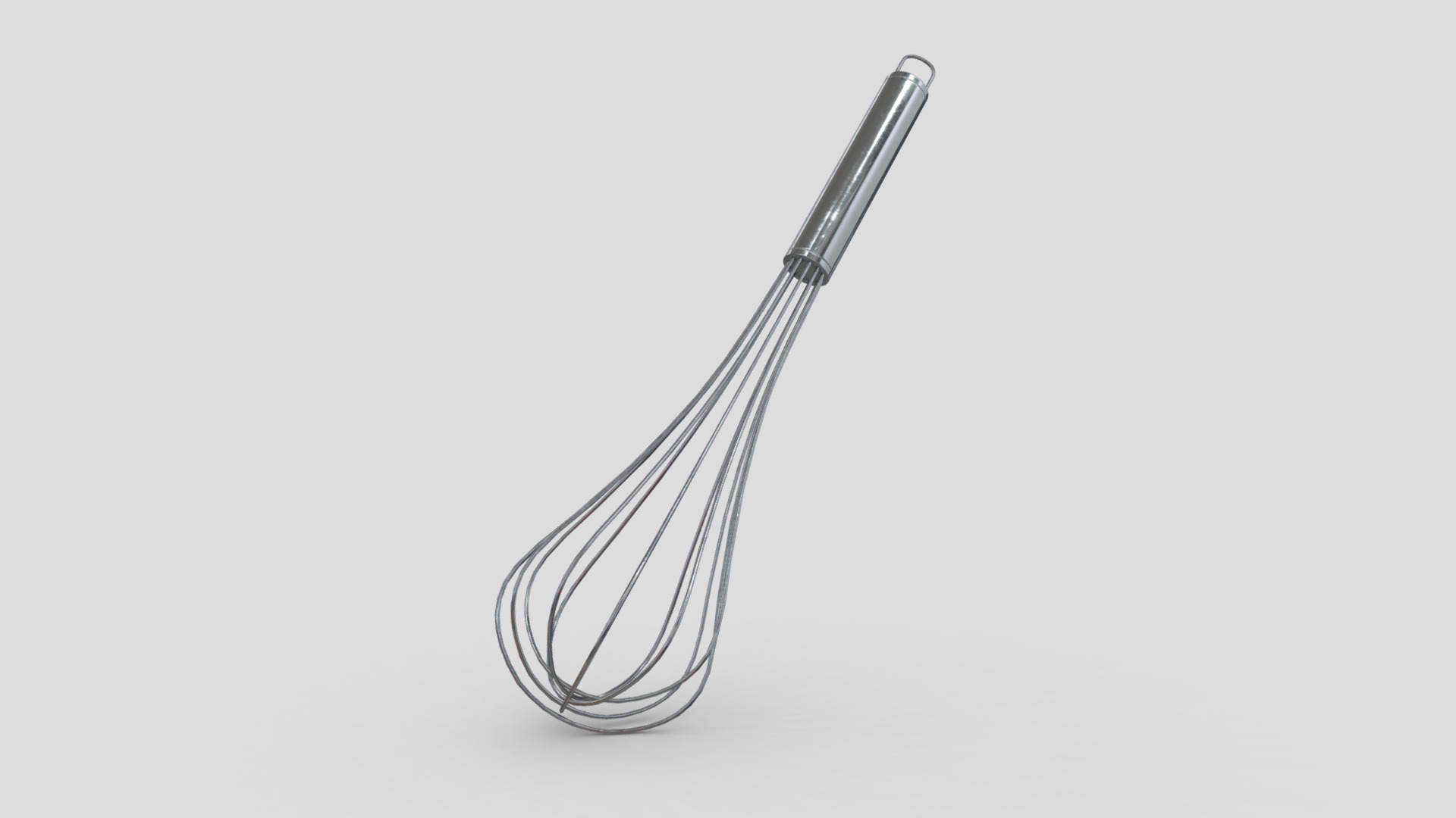 3D model Whisk - This is a 3D model of the Whisk. The 3D model is about a silver and black sword.
