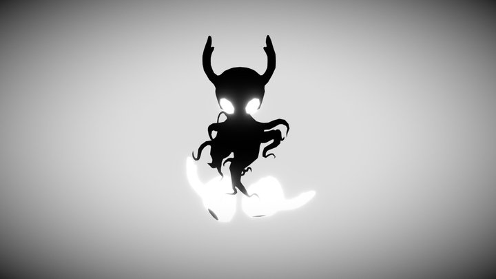 low-poly hollow knight character 3D Model