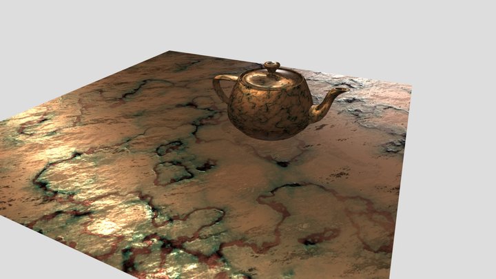 Texture de cuivre 3D Model