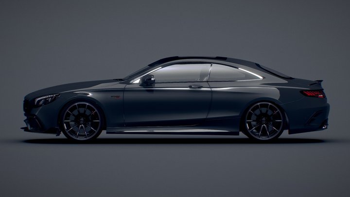 Mercedes-Benz s63 Coupe Brabus 800 – Modello 3D gratuito STL