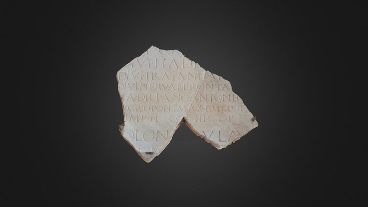 Iscrizione Anfiteatro Campano 3D Model