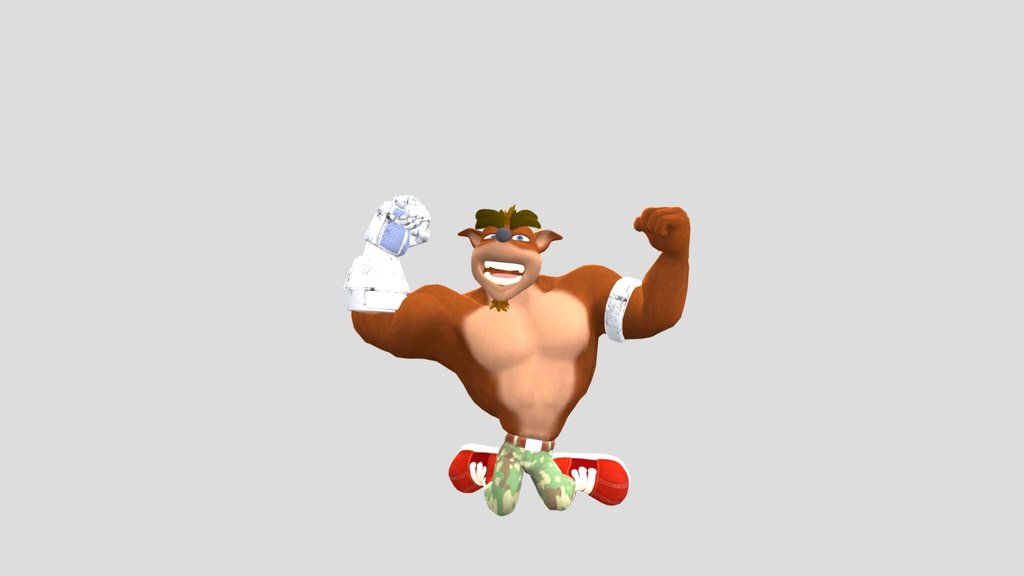 Crunch Bandicoot (CTR Nitro Fueled animation 2)