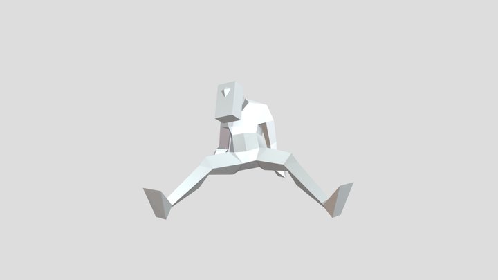MetaMan Sitting Dazed 3D Model