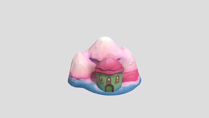 Cotton Candy Peaks 3D Model