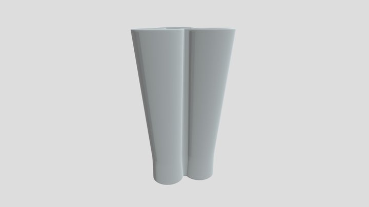 Modern Glass Vase Amber Decorative Sculptural – Kostenloses 3D-Modell STL