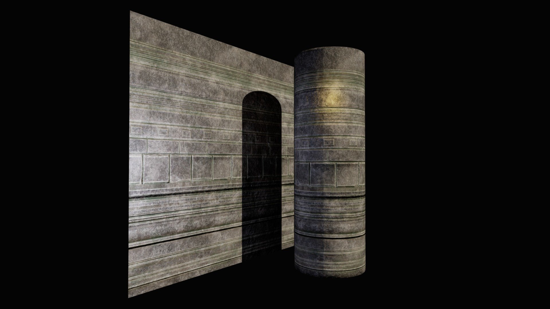 Free trim medieval Wall Tileable Download Free 3D model by JonhGillessen [1b8008c] Sketchfab