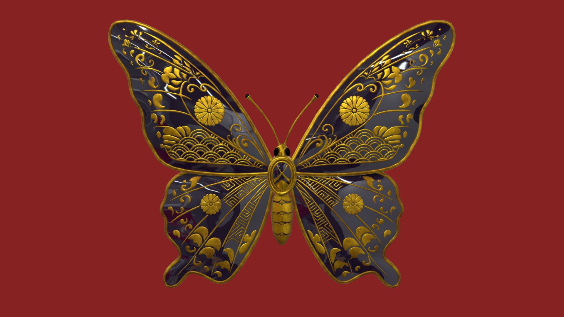 Butterfly Accessory 002 - 3D model by horse_water [1b8037c] - Sketchfab