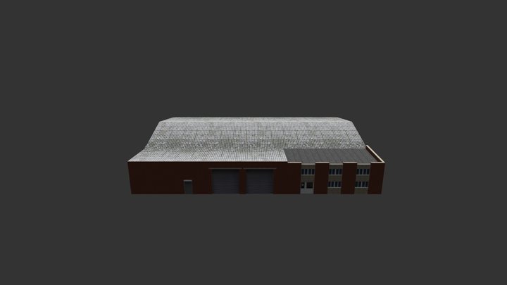 Factory Building 21 3D Model