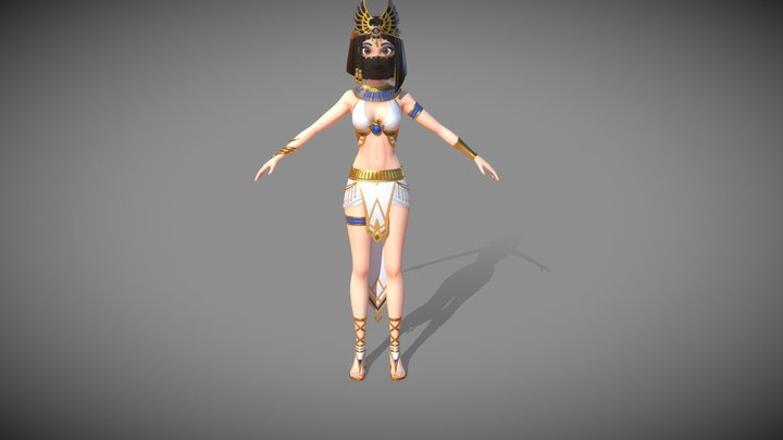HQ Egyptian Queen - Animation 3D Model