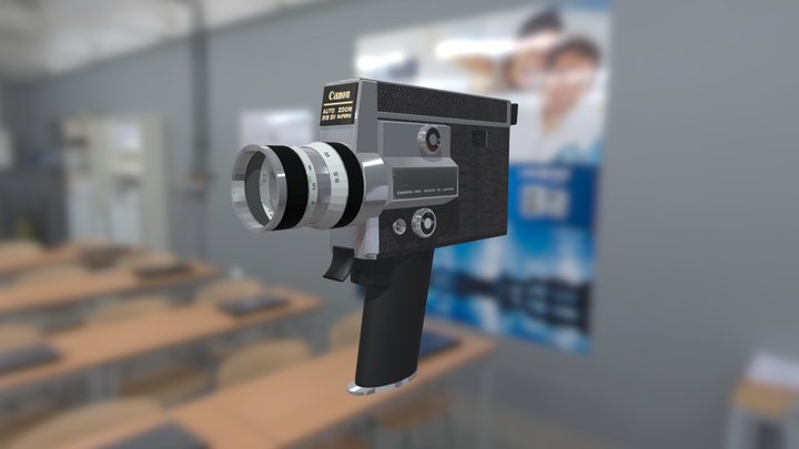 Canon SV-518 Super 8 Camera 3D Model