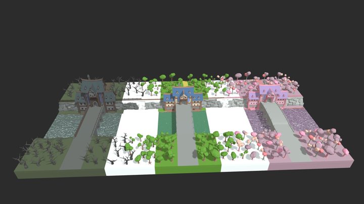 HW XYZ Medieval House 3D Model