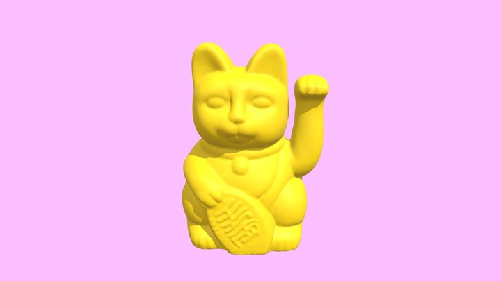 Maneki-neko | 招き猫 | Lucky Cat | Beckoning Cat 3D Model