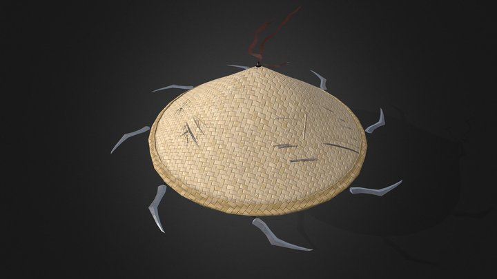 SawHatBamboo 3D Model