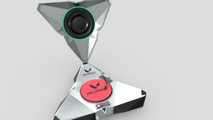 Valorant Bomb Vinyl Player 3D Model
