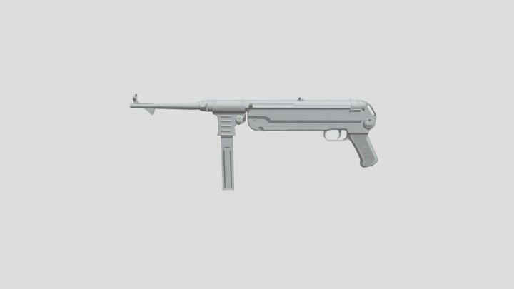 [School HW XYZ] MP-40 3D Model
