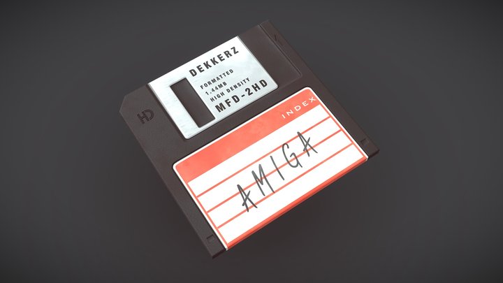 Amiga floppy disk – Modello 3D gratuito STL
