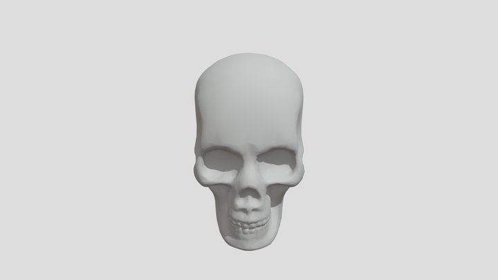 Skull Low Poly 3D Model