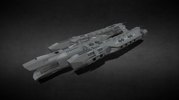 Caldari T3 or Pirate BC/BS (WIP) 3D Model