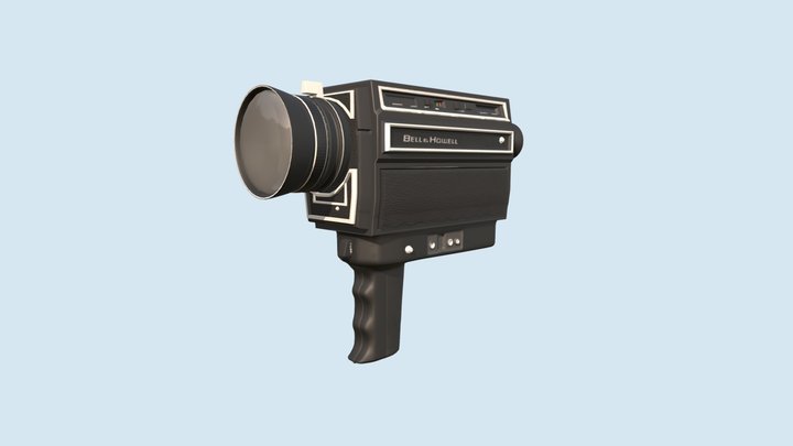 Super 8 Camera 3D Model