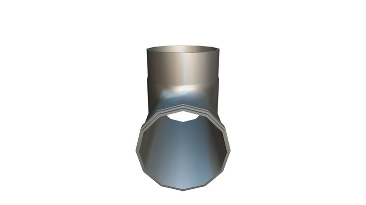 Pipe Hollow T Pipe 3D Model
