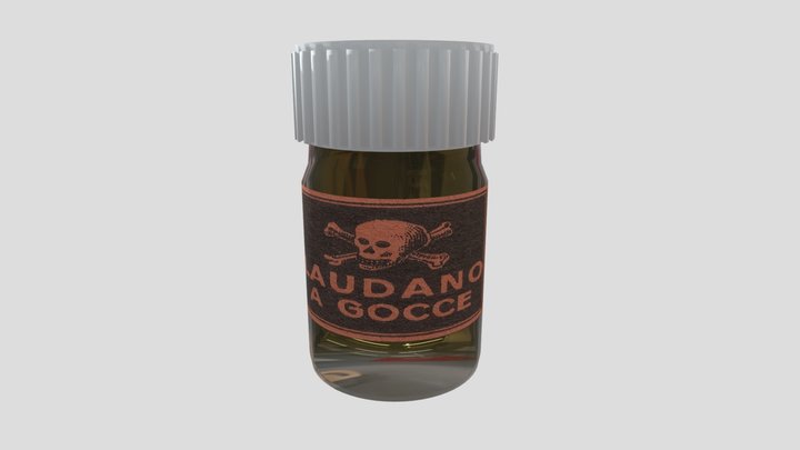 BillBottlePoison 3D Model