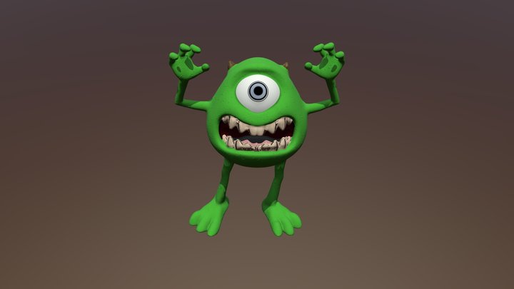 Mike Wazowski 3D Model