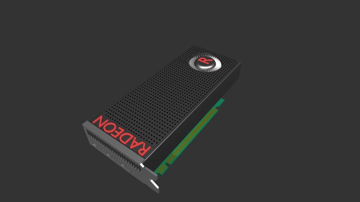 AMD Radeon Rx 480 GPU 3D Model