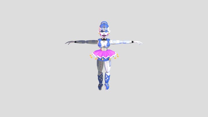 Ballora Blender 2.7 3D Model