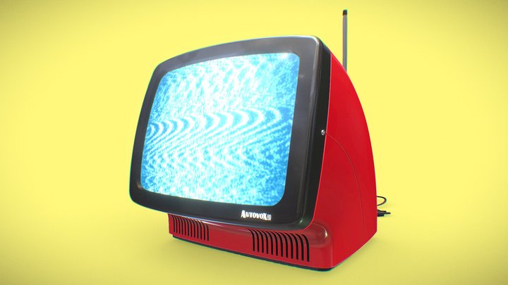 90s TV - 3D Model by Face The Edge