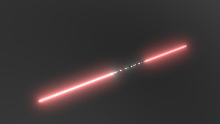 Dark Rey Lightsaber (Linear Bladed) 3D Model
