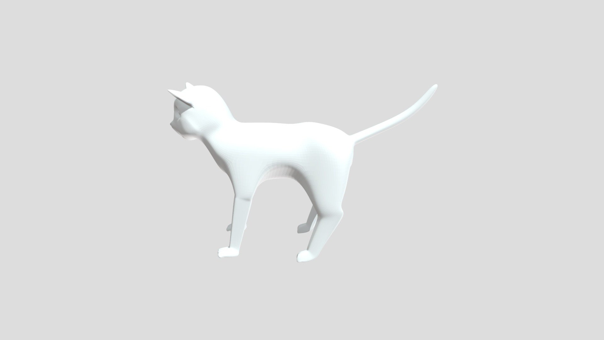 Low Poly Cat Full Body