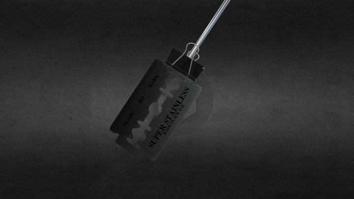 Razor blade weapon 3D Model