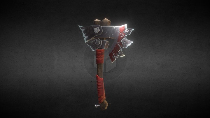 Warcraft Axe 3D Model