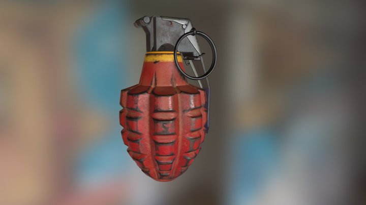 MK2 Grenade 3D Model