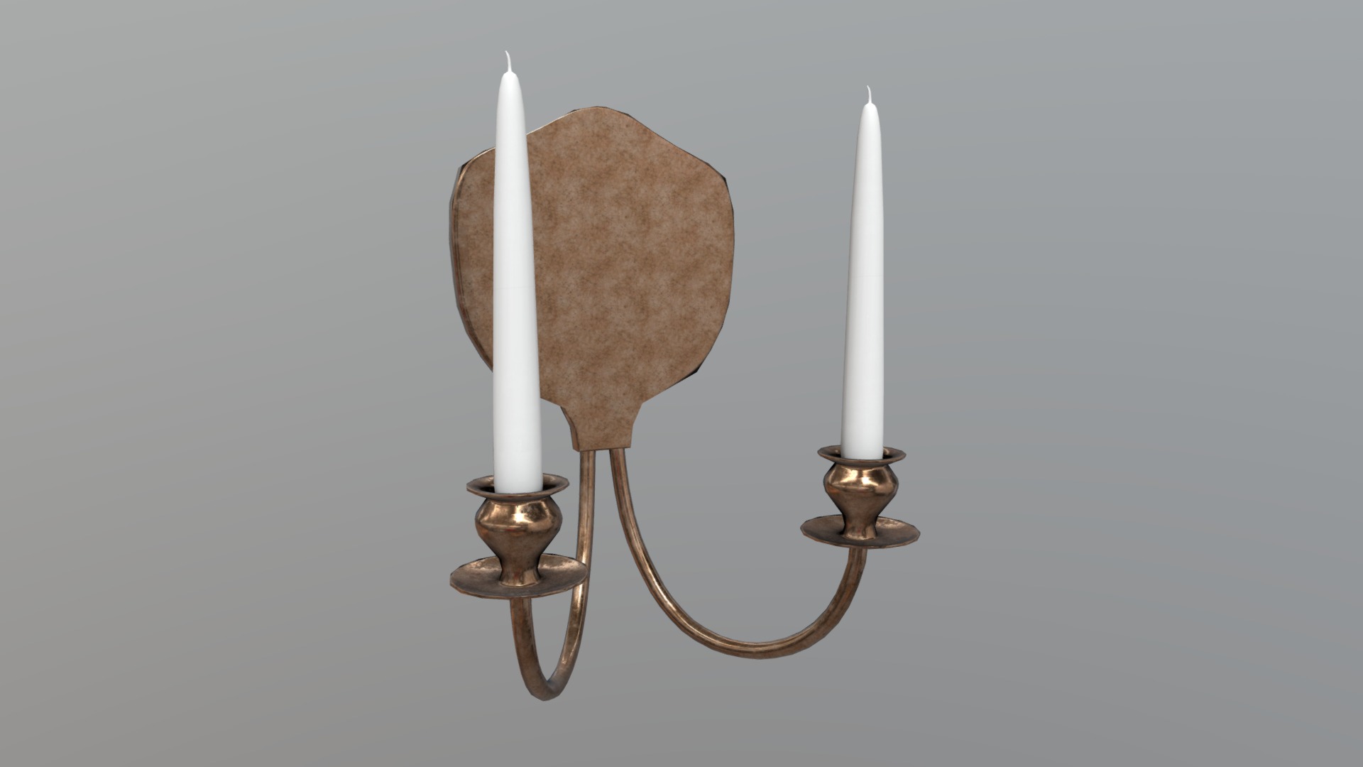 3D model Candle Holder 3 - This is a 3D model of the Candle Holder 3. The 3D model is about a couple of candles.